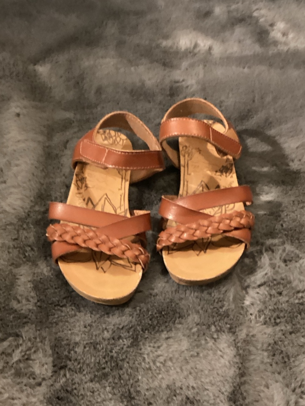 Blowfish Kids Tan Braided Strap Sandals
